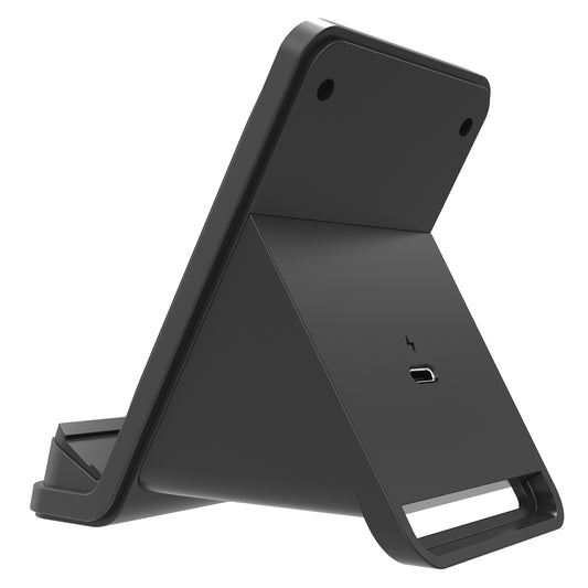Zijaanzicht van Ulefone 50W draadloze oplader met stand-design